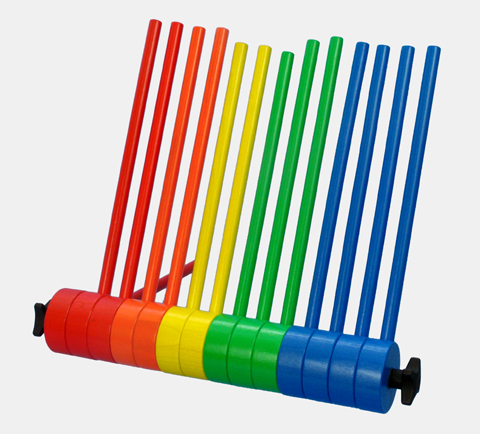 Buchablage regenbogenfarbe