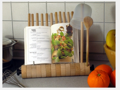 Buchablage/Buchst�nder als Kochbuchhalter