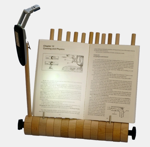 Buchablage/Buchst�nder mit Leselampe