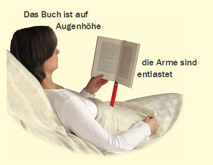 Buchabst�tze im Liegen
